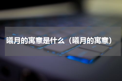 曦月的寓意是什么（曦月的寓意）