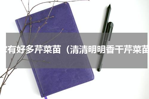 你家有好多芹菜苗（清清明明香干芹菜苗）
