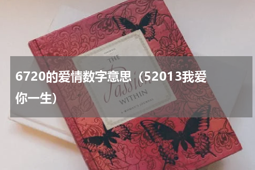 6720的爱情数字意思（52013我爱你一生）