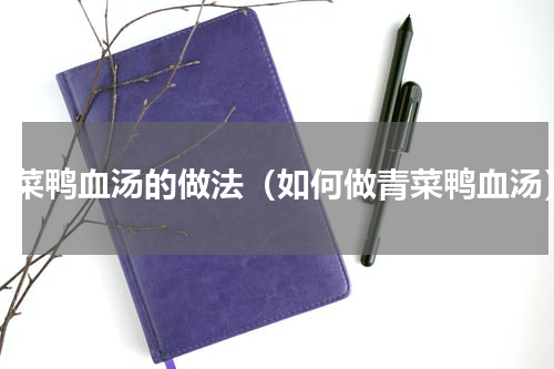 青菜鸭血汤的做法（如何做青菜鸭血汤）