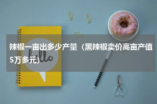 辣椒一亩出多少产量（黑辣椒卖价高亩产值5万多元）