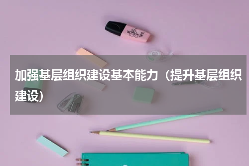 加强基层组织建设基本能力（提升基层组织建设）