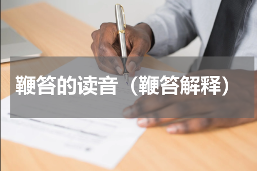 鞭笞的读音（鞭笞解释）