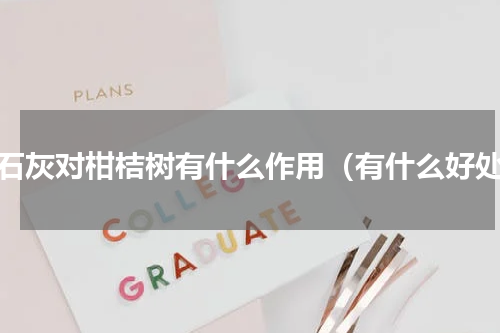 生石灰对柑桔树有什么作用（有什么好处）