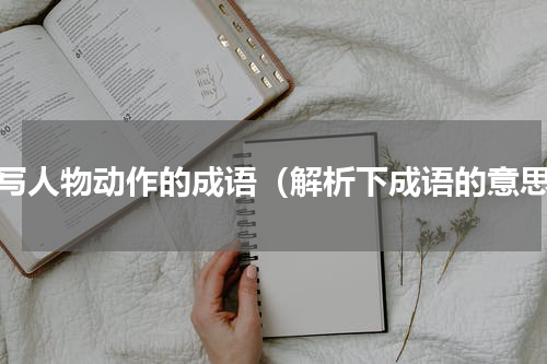 描写人物动作的成语（解析下成语的意思）