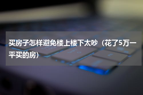 买房子怎样避免楼上楼下太吵（花了5万一平买的房）