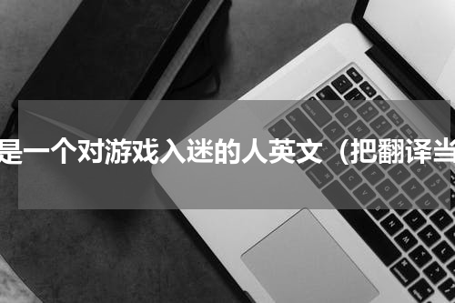 他是一个对游戏入迷的人英文（把翻译当）