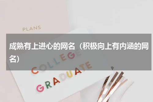 成熟有上进心的网名（积极向上有内涵的网名）