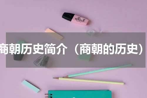 商朝历史简介（商朝的历史）