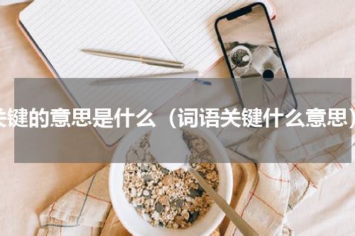 关键的意思是什么（词语关键什么意思）