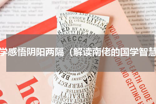 国学感悟阴阳两隔（解读南佬的国学智慧）