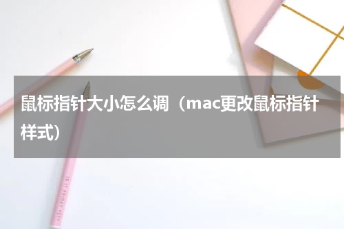 鼠标指针大小怎么调（mac更改鼠标指针样式）