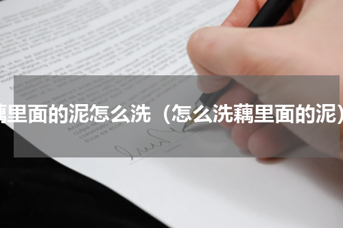 藕里面的泥怎么洗（怎么洗藕里面的泥）