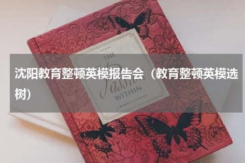 沈阳教育整顿英模报告会（教育整顿英模选树）