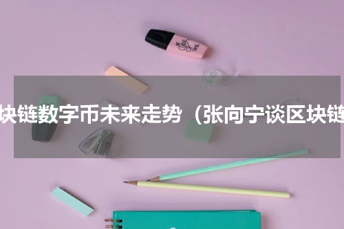 区块链数字币未来走势（张向宁谈区块链）