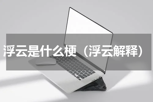 浮云是什么梗（浮云解释）