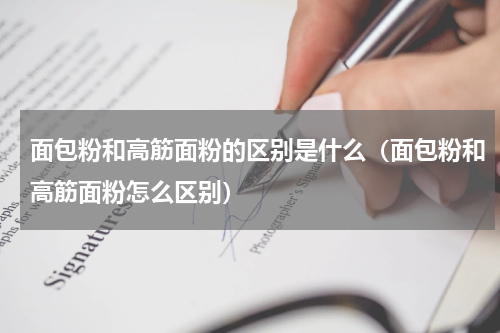 面包粉和高筋面粉的区别是什么（面包粉和高筋面粉怎么区别）