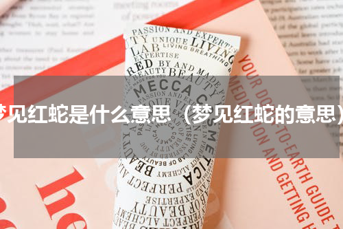 梦见红蛇是什么意思（梦见红蛇的意思）