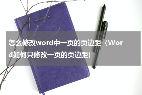 怎么修改word中一页的页边距（Word如何只修改一页的页边距）