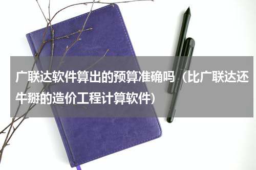 广联达软件算出的预算准确吗（比广联达还牛掰的造价工程计算软件）