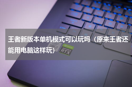王者新版本单机模式可以玩吗（原来王者还能用电脑这样玩）