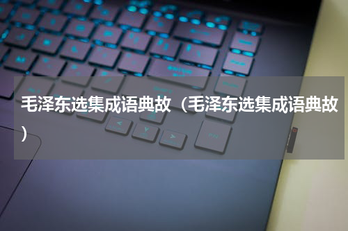 毛泽东选集成语典故（毛泽东选集成语典故）