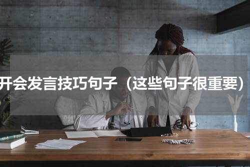 开会发言技巧句子（这些句子很重要）