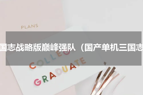 三国志战略版巅峰强队（国产单机三国志）