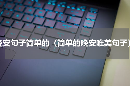 晚安句子简单的（简单的晚安唯美句子）