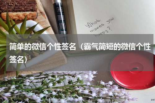 简单的微信个性签名（霸气简短的微信个性签名）
