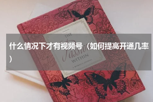 什么情况下才有视频号（如何提高开通几率）