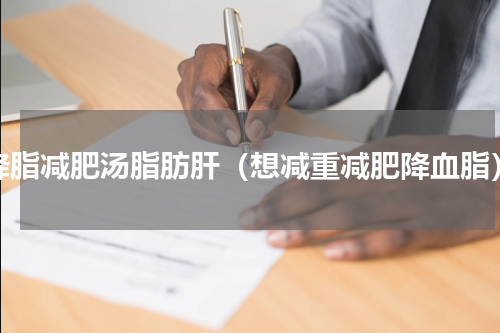 降脂减肥汤脂肪肝（想减重减肥降血脂）