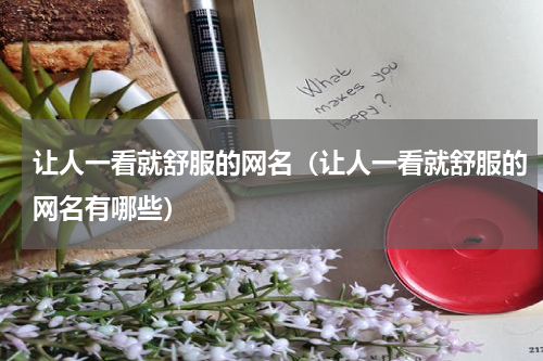 让人一看就舒服的网名（让人一看就舒服的网名有哪些）