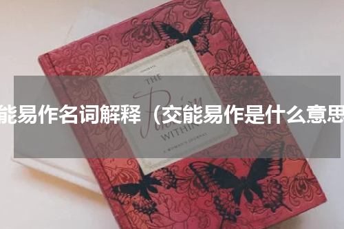 交能易作名词解释（交能易作是什么意思）
