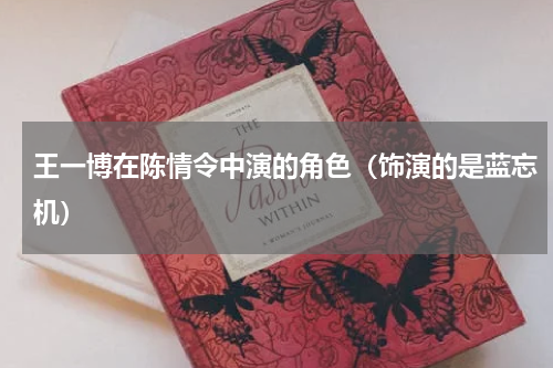 王一博在陈情令中演的角色（饰演的是蓝忘机）