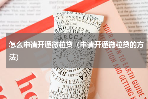 怎么申请开通微粒贷（申请开通微粒贷的方法）