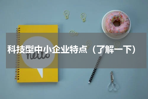 科技型中小企业特点（了解一下）