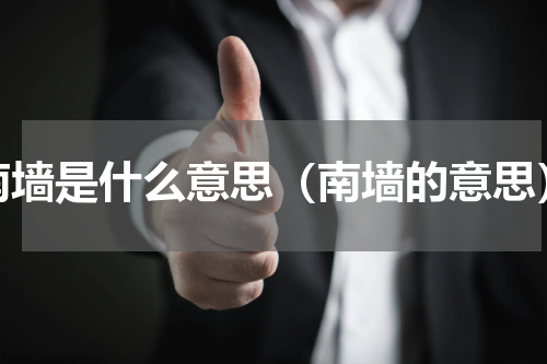 南墙是什么意思（南墙的意思）