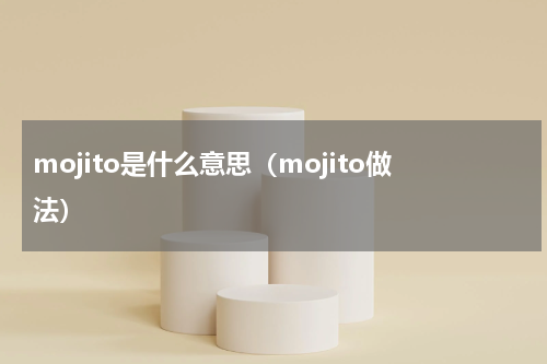 mojito是什么意思（mojito做法）