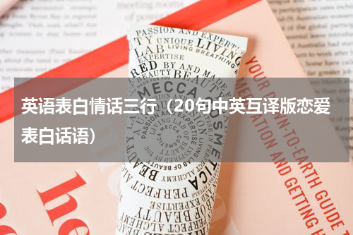 英语表白情话三行（20句中英互译版恋爱表白话语）