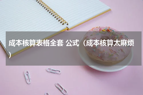 成本核算表格全套 公式（成本核算太麻烦）