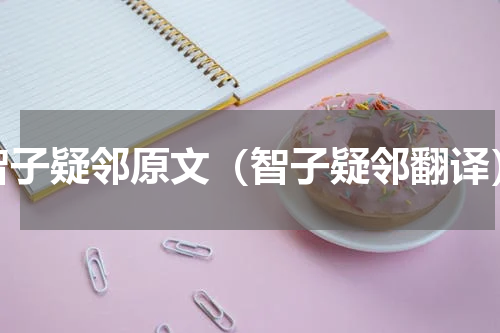 智子疑邻原文（智子疑邻翻译）