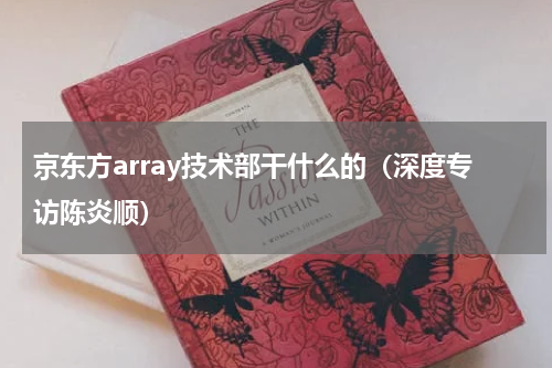 京东方array技术部干什么的（深度专访陈炎顺）