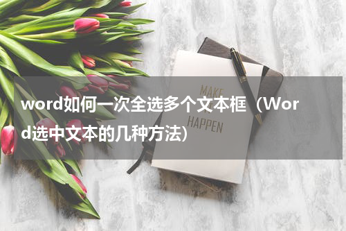 word如何一次全选多个文本框（Word选中文本的几种方法）