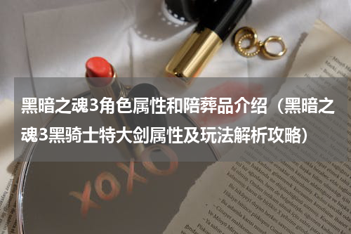 黑暗之魂3角色属性和陪葬品介绍（黑暗之魂3黑骑士特大剑属性及玩法解析攻略）