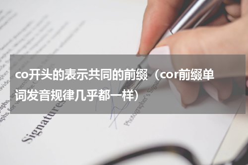 co开头的表示共同的前缀（cor前缀单词发音规律几乎都一样）