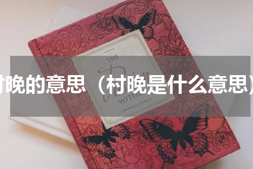 村晚的意思（村晚是什么意思）