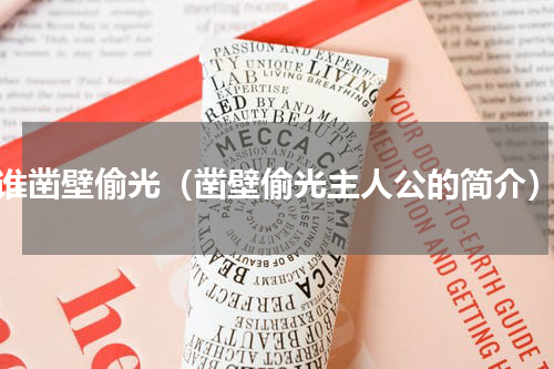 谁凿壁偷光（凿壁偷光主人公的简介）