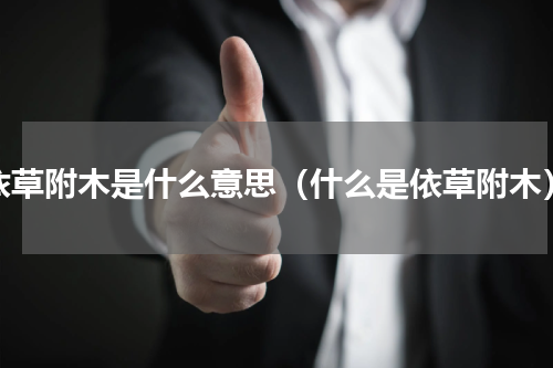 依草附木是什么意思（什么是依草附木）