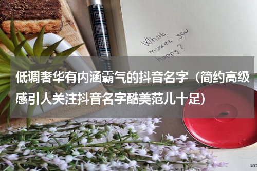 低调奢华有内涵霸气的抖音名字（简约高级感引人关注抖音名字酷美范儿十足）